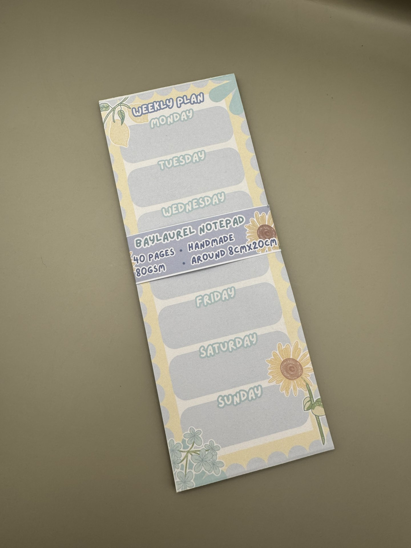 Sunflower Notepad
